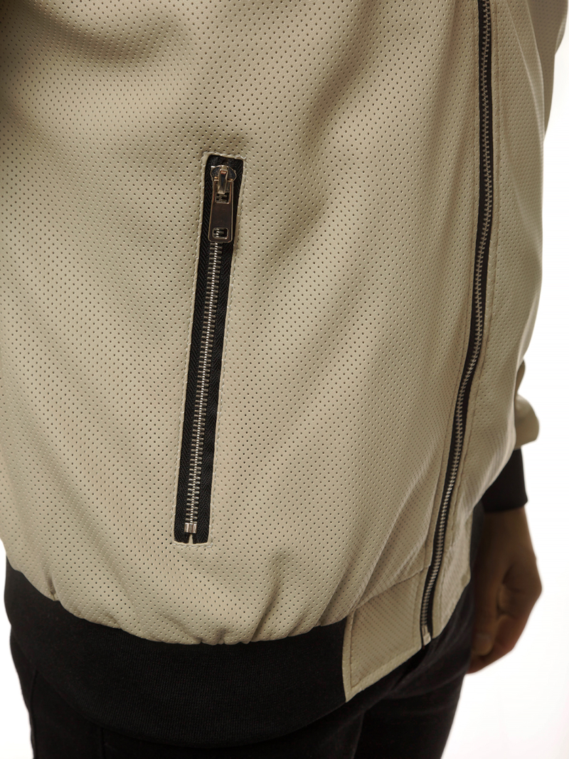 Мъжко яке бежова OZONEE N/6124