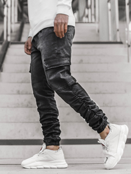 Мъжки панталони черни OZONEE O/B4967