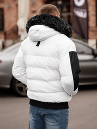 Мъжко яке бяла OZONEE O/M798Z