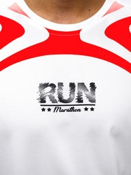 Мъжка тениска бял OZONEE JS/KS2062