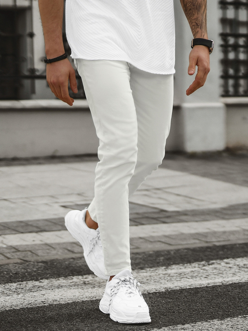 Мъжки дънки екрю OZONEE E/5171/01