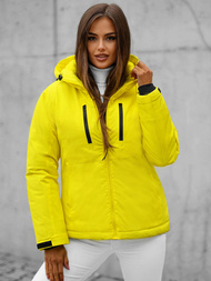 Дамско яке жълта OZONEE JS/HH012/26Z
