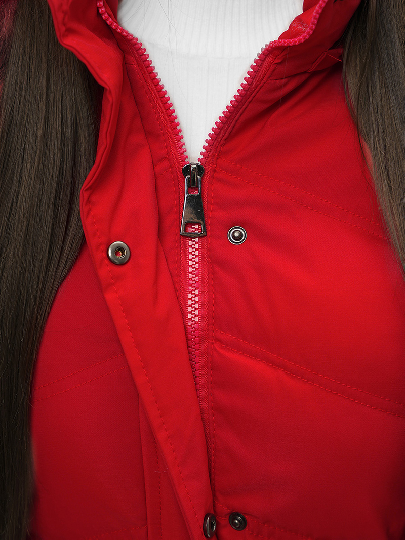 Дамско яке червена OZONEE JS/M9057/270