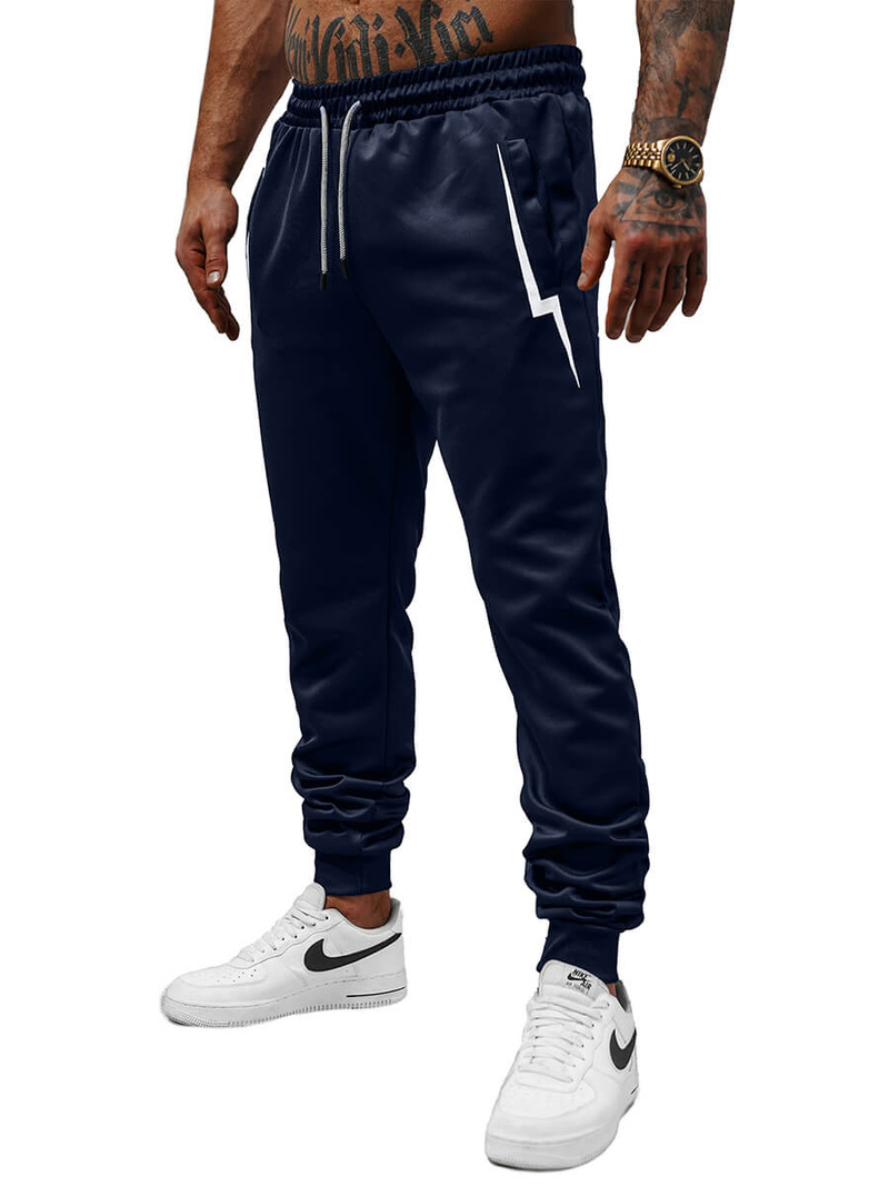 Мъжко долнище на анцуг тъмносиньо OZONEE JS/8K165