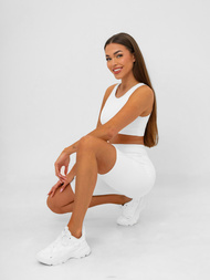 Къс бяло дамски клин OZONEE JS/17K583/1