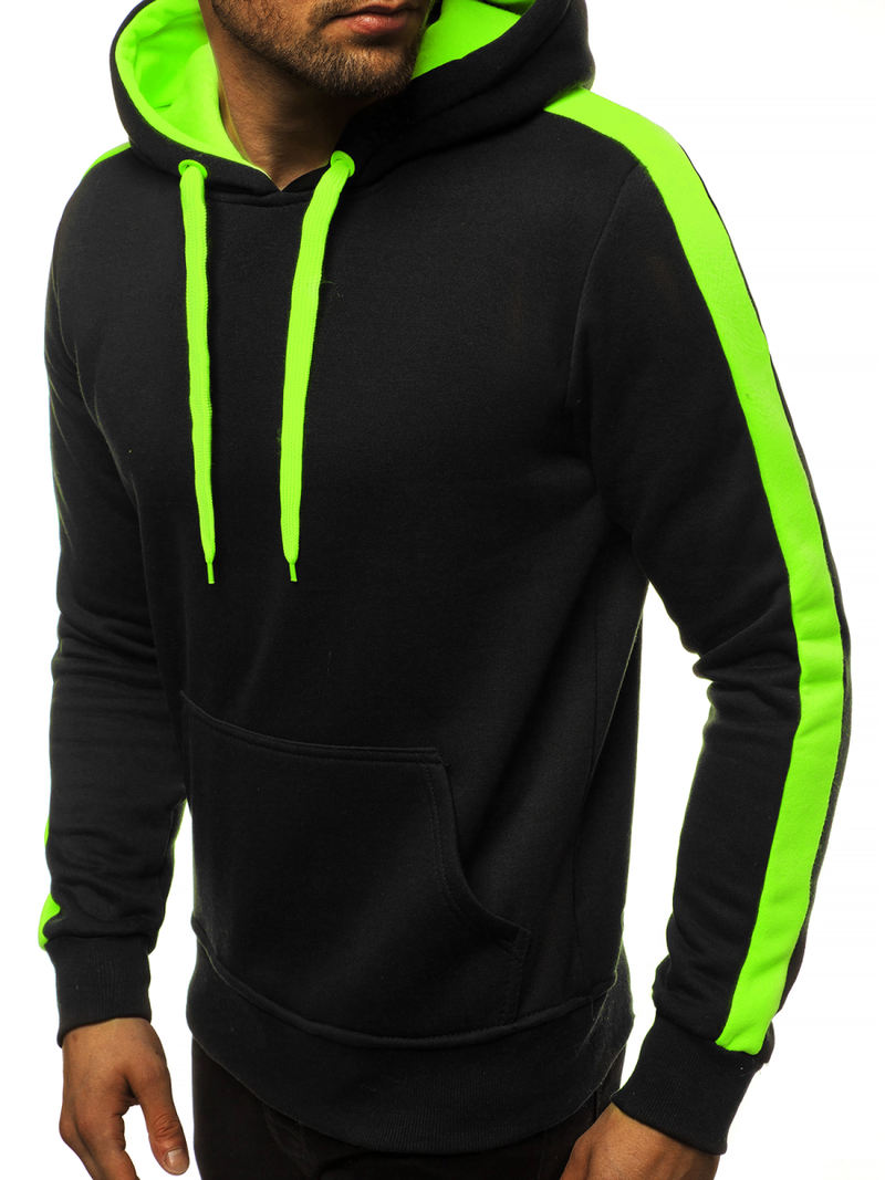 Мъжки суитшърт черно-Celadon OZONEE JS/2012