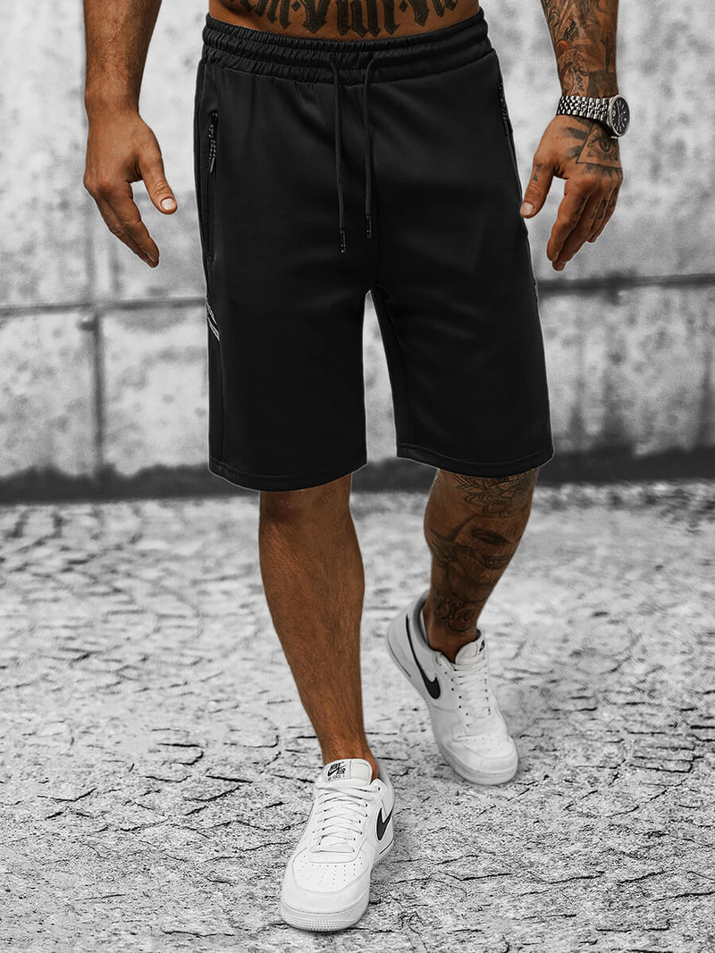 Мъжки панталонки черни OZONEE JS/8K280