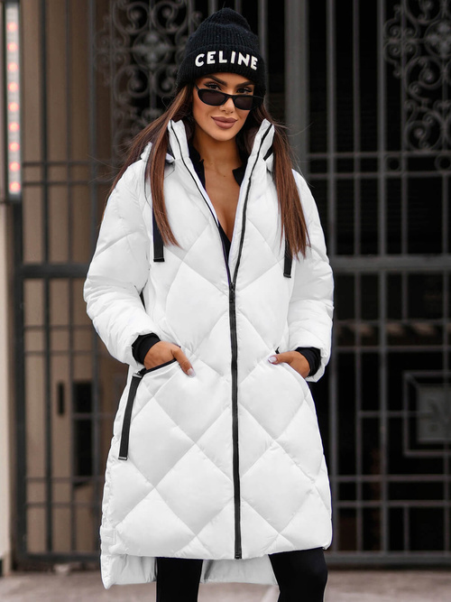 Дамско яке бял OZONEE JS/5M3168/281Z