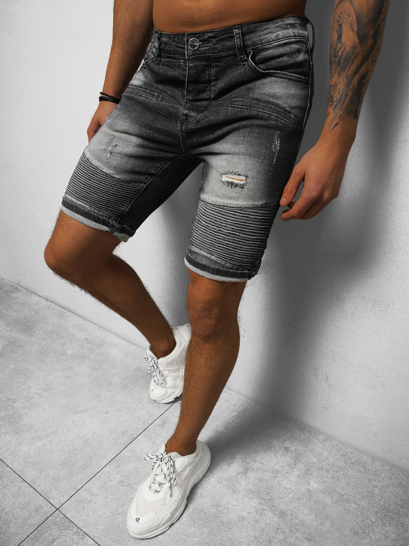 Mъжки шорти черни OZONEE NB/MP0033N