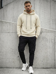 Мъжки суитшърт екрю OZONEE O/G3065