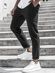 Мъжки панталони чино черни OZONEE DJ/5574