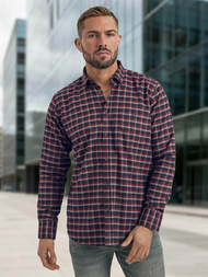 Мъжка риза бордо OZONEE V/V176