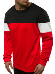 Мъжки суитшърт червена OZONEE JS/JZ11053