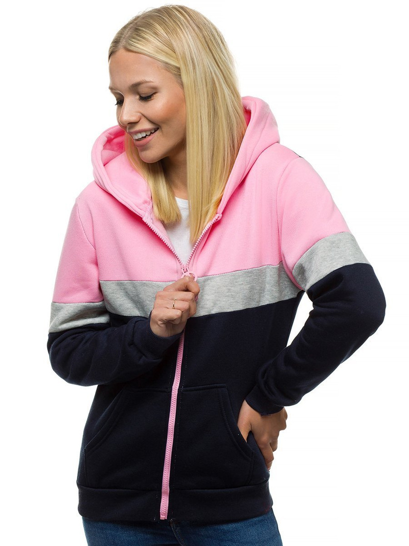 Дамски суичър розов OZONEE JS/KSW3009