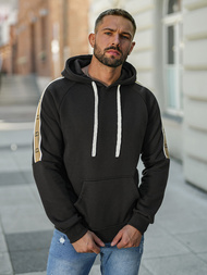 Мъжки суитшърт черно OZONEE JS/8B1730/3