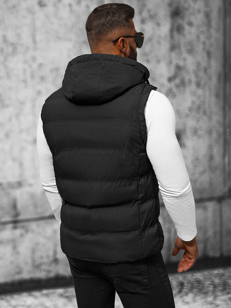 Мъжки елек черен OZONEE JS/5M758/392Z