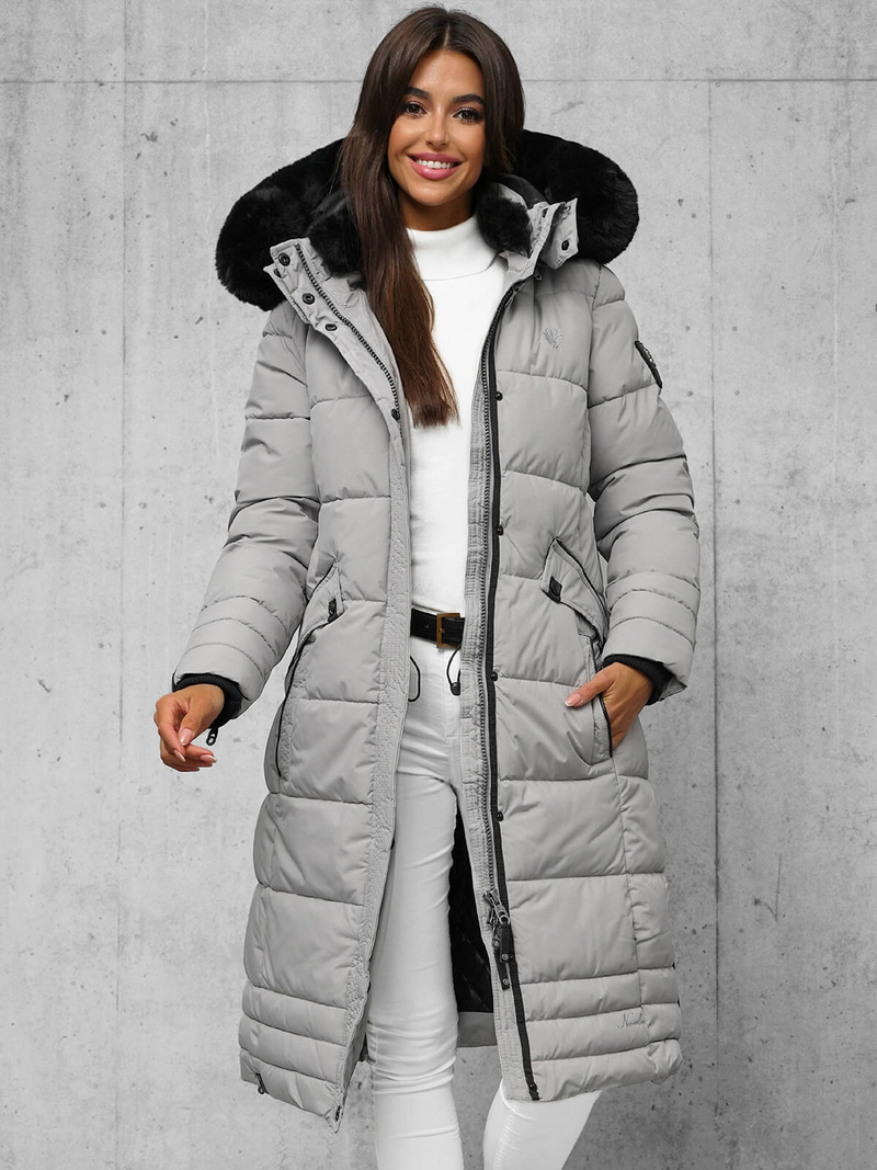 Дамско яке сива OZONEE O/W377