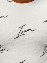 Мъжки суитшърт бяла OZONEE O/D7401