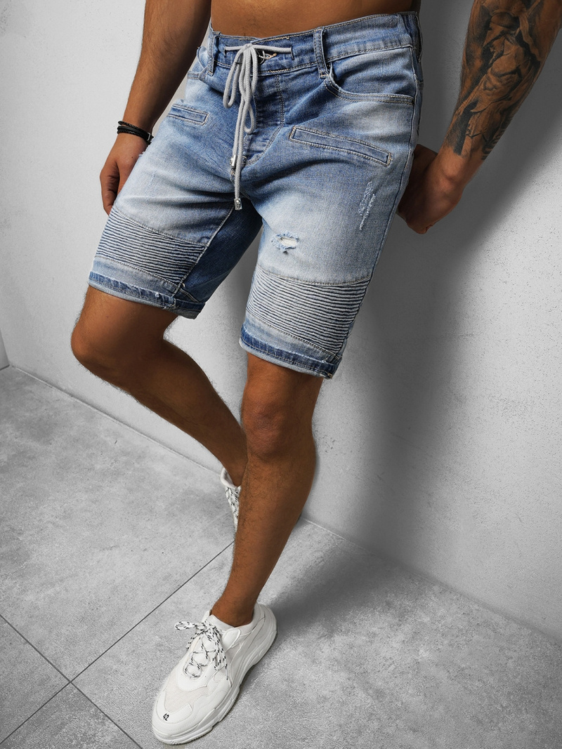 Mъжки шорти синьо OZONEE NB/MP0033B/1