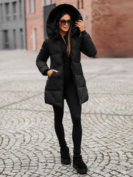 Дамско яке черно OZONEE JS/16M9099/392Z