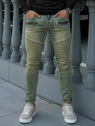 Мъжки дънки синьо OZONEE O/EM8951Z