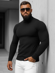 Мъжки пуловер черен OZONEE NB/MMB600/4Z