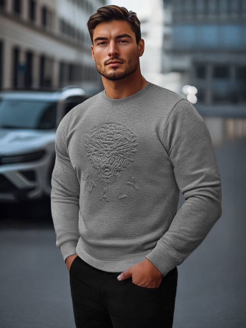 Мъжки суитшърт графитна OZONEE NB/MF2010