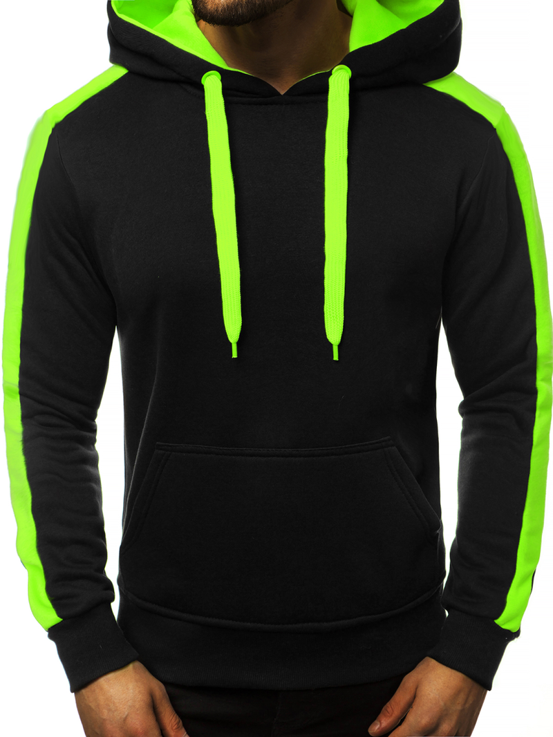 Мъжки суитшърт черно-Celadon OZONEE JS/2012