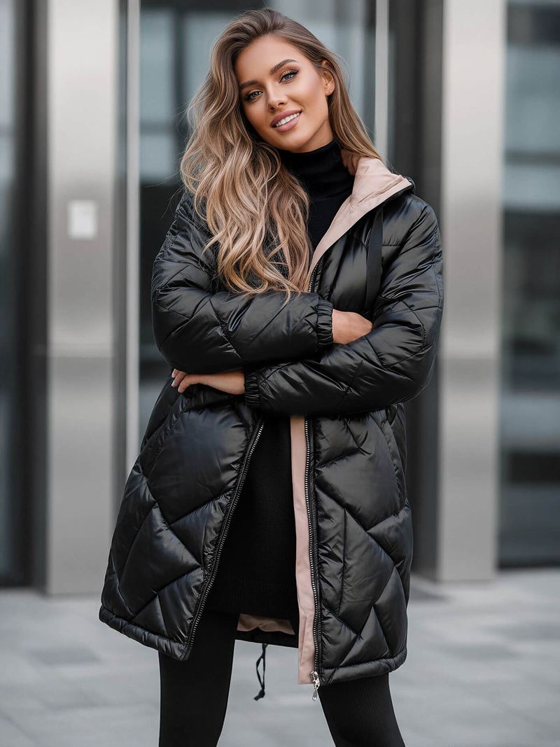 Дамско яке черно OZONEE JS/5M3189/392Z