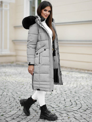 Дамско яке сива OZONEE O/W377Z