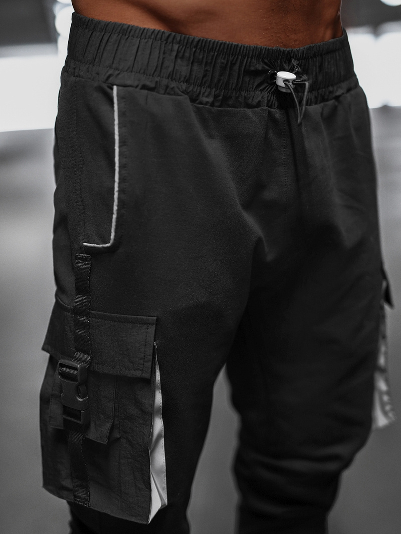 Мъжки панталони черни B/21203004Z