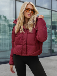 Дамско яке бордо OZONEE JS/16M9188/06Z