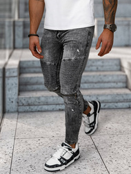 Мъжки дънки черни OZONEE NB/MP0069N