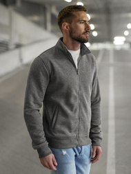 Мъжки суитшърт тъмносив OZONEE JS/2002Z