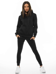 Дамски долнища на анцуг черни OZONEE JS/CK01