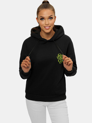 Дамски суитчър с качулка черна OZONEE JS/B26013Z