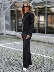 Дамски анцуг от две части черен OZONEE JS/26C8803/3