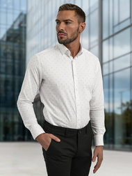 Мъжка риза бяла OZONEE V/V180