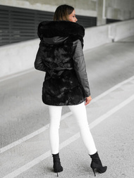 Дамско яке черно OZONEE JS/11Z8090Z