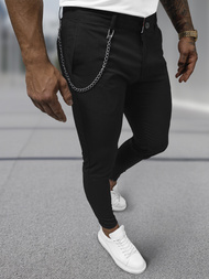 Мъжки панталони черни OZONEE DJ/3300