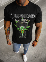 Мъжка тениска черен OZONEE O/BL2259