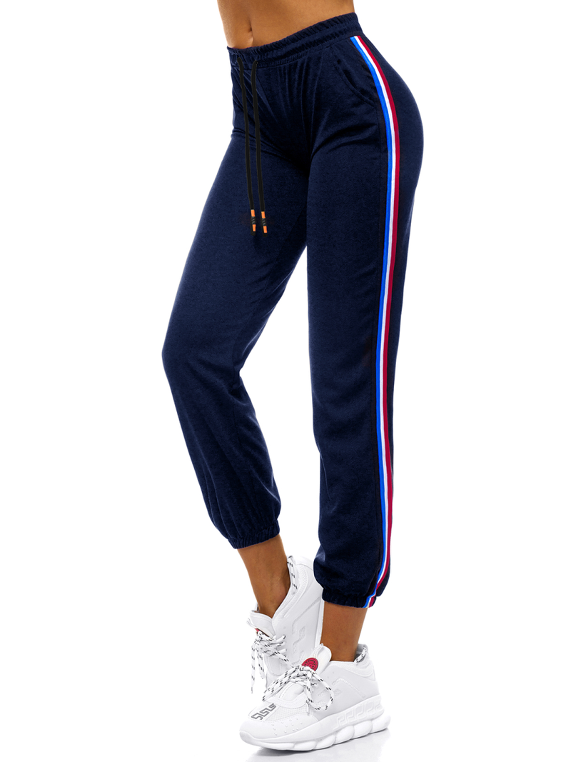 Дамски долнища на анцуг тъмносиньо OZONEE JS/1020/C4