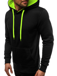 Мъжки суитшърт черно-Celadon OZONEE JS/2011