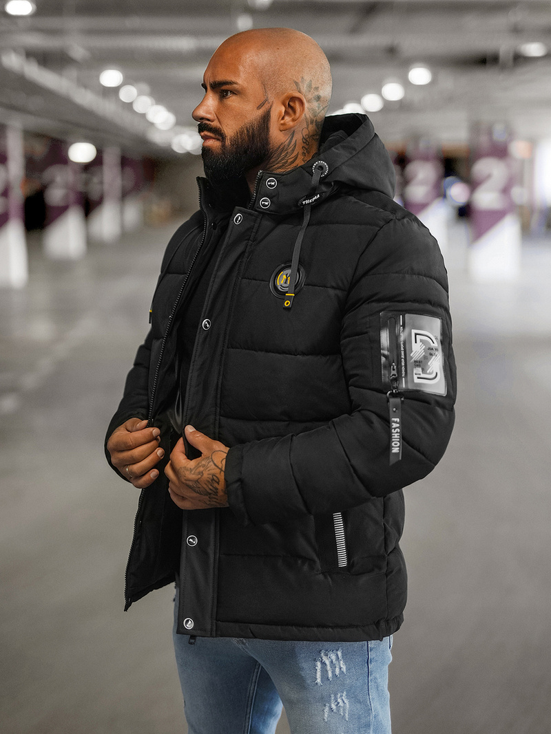 Мъжко яке черни OZONEE JS/57M7503/392