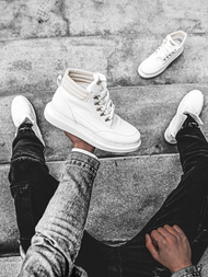 Сникърси високи бяло OZONEE KN/504