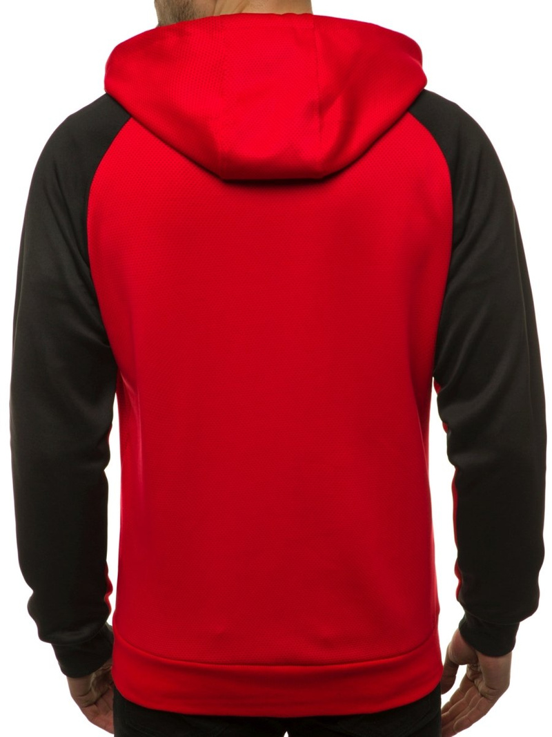 Мъжки суитшърт червена OZONEE JS/88006