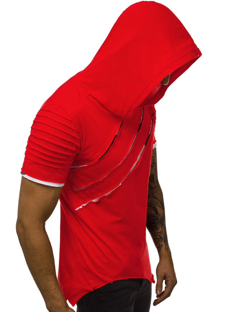 Мъжка тениска червена OZONEE O/1187XZ