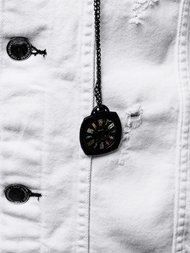 Мъжко джинсово яке бяла OZONEE G/600