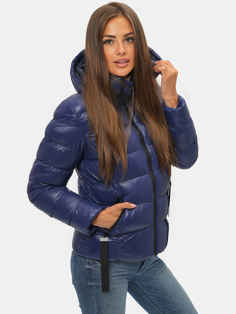 Дамско яке синя OZONEE JS/M782/215