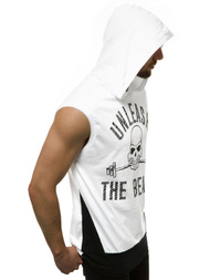 Мъжка тениска бяла OZONEE MACH/M1214